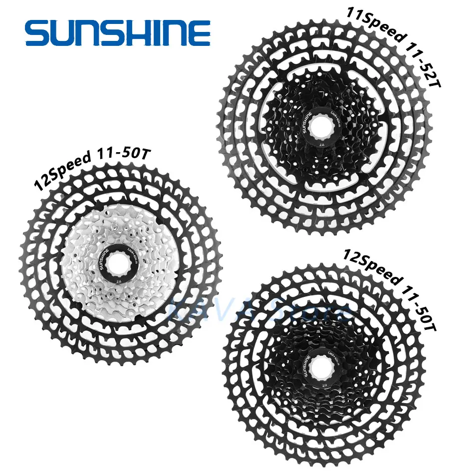 SUNSHINE 10/11/12 скоростей ультралегкий Горный Велосипед маховик 11 50T/52T/46T кассета