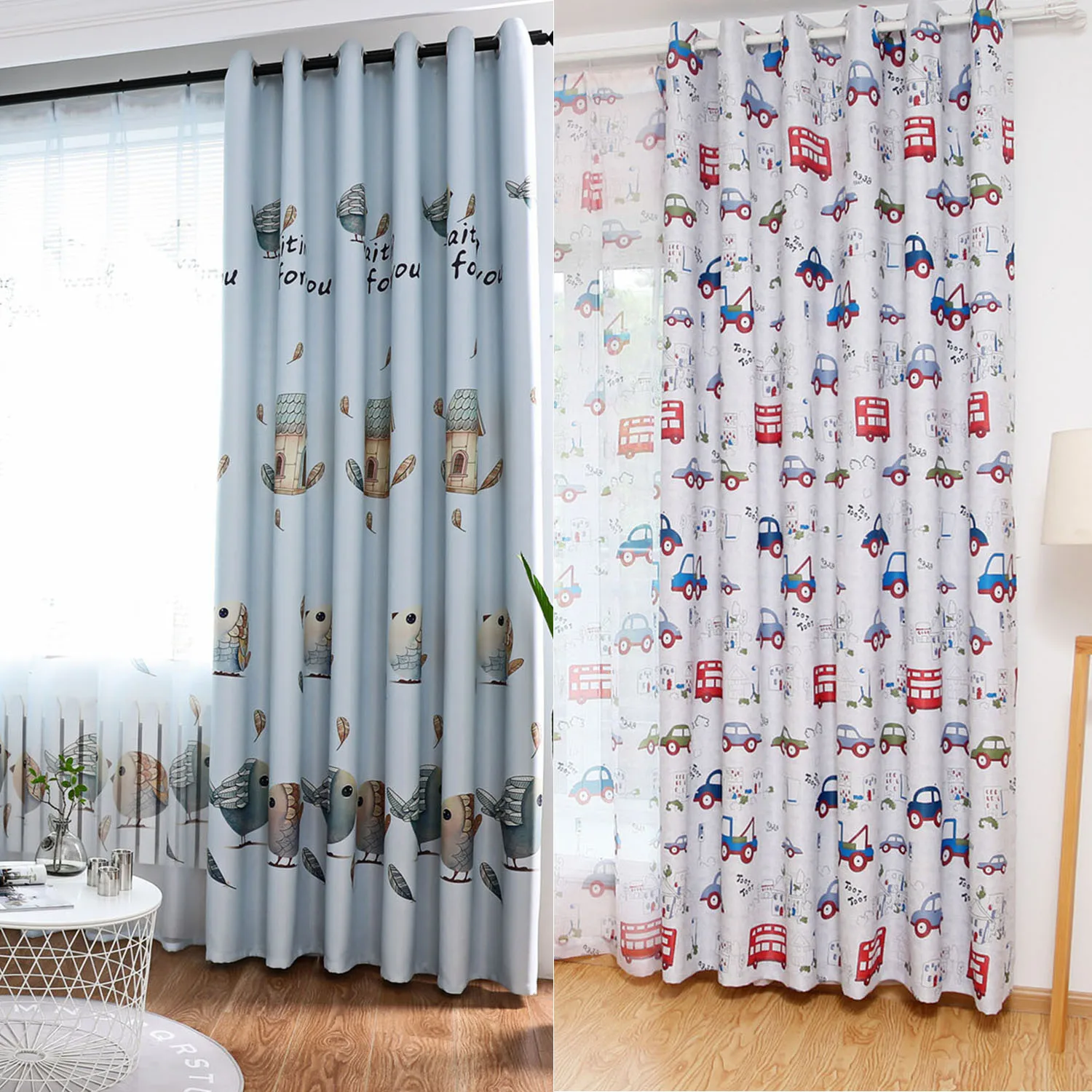 Затемняющие занавески с мультяшным рисунком 1x2 5 м|Жалюзи шторы и ставни| |