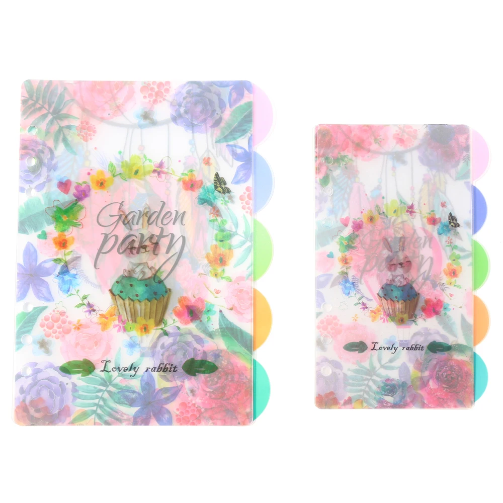 Оригинальный творческий мультфильм 6 отверстий ПВХ Индекс Набор разделителей