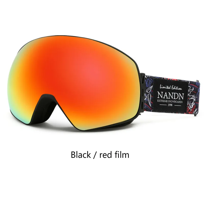 Лыжный Спорт очки Анти-туман Двойной взрослых Для мужчин женщин оснащен большим