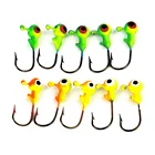 Hengjia 5 шт.лот приманка на крючок для зимней подледной рыбалки, миниатюрная металлическая приманка для рыбы 1,75 г, свинцовая головка, крючок, приманка для джиггинга, рыболовная снасть