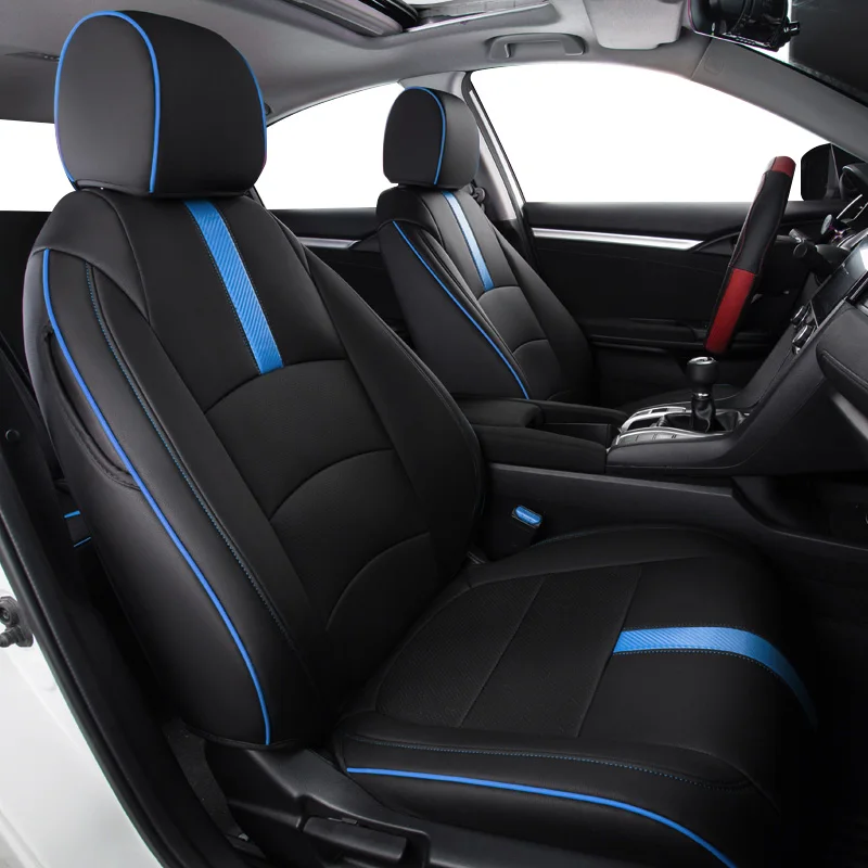 Автомобильный кожаный чехол для сиденья kia sportage 4 cerato k3 carnival rio k2 3 4 оптимальные аксессуары Чехлы для автокресел - Название цвета: color 2