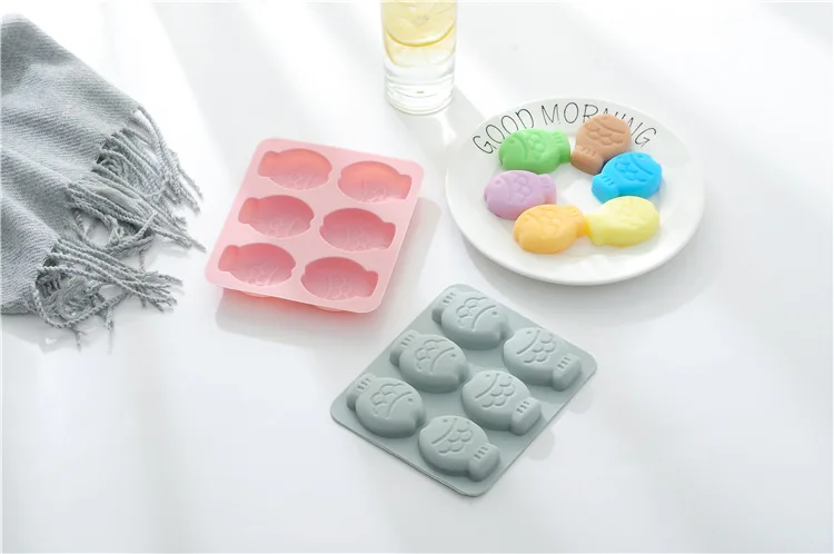 Милая Рыба DIY силиконовая форма для мыла для изготовления мыла 3D форма для мыла ручной работы ремесло Ванная Кухня форма для мыла или выпечки