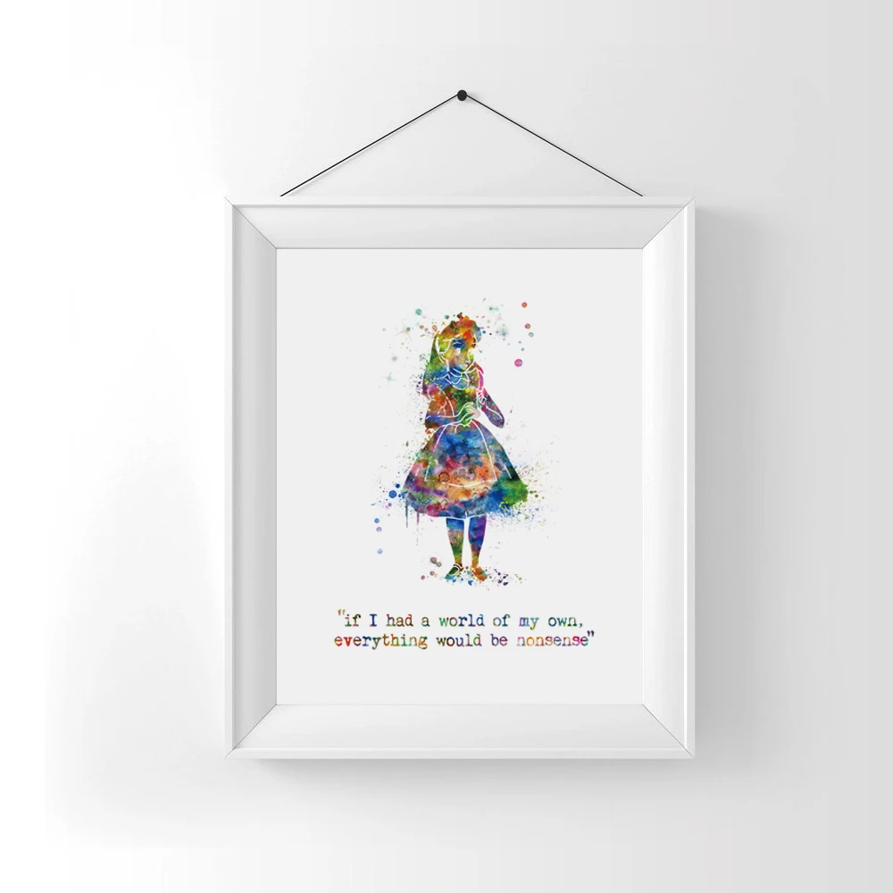 Если бы у меня был собственный мир все было ерундой настенные художественные