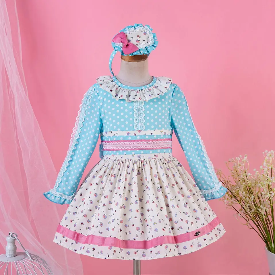 Pettigirl/Эксклюзивное платье для девочек детское в стиле ретро винтажная одежда