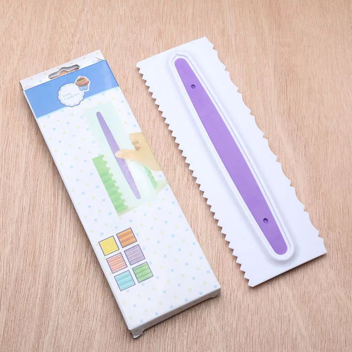 Luyou 3PCS/Set Multifunctional Irregular Teeth Edge DIY Cream Scraper Set Cake Mold Tools Plastic FM1679 | Дом и сад
