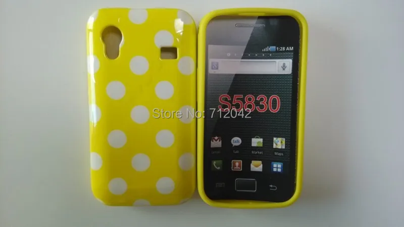 OEEKOI Лидер продаж мягкий гелевый Чехол в горошек из ТПУ для Samsung Galaxy Ace S5830