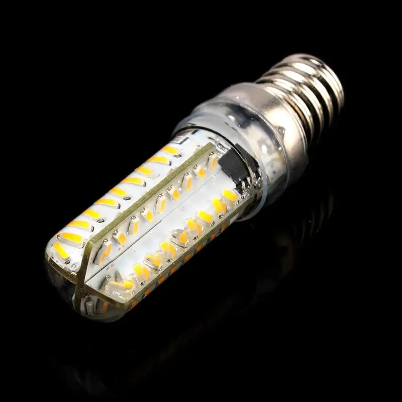 Dimmable 7W E14 3014 SMD 72 LEDs Droplight Silicone Body Bulb AC 220V Crystal Chandeliers LED Light Lamp 5pcs/lot | Освещение