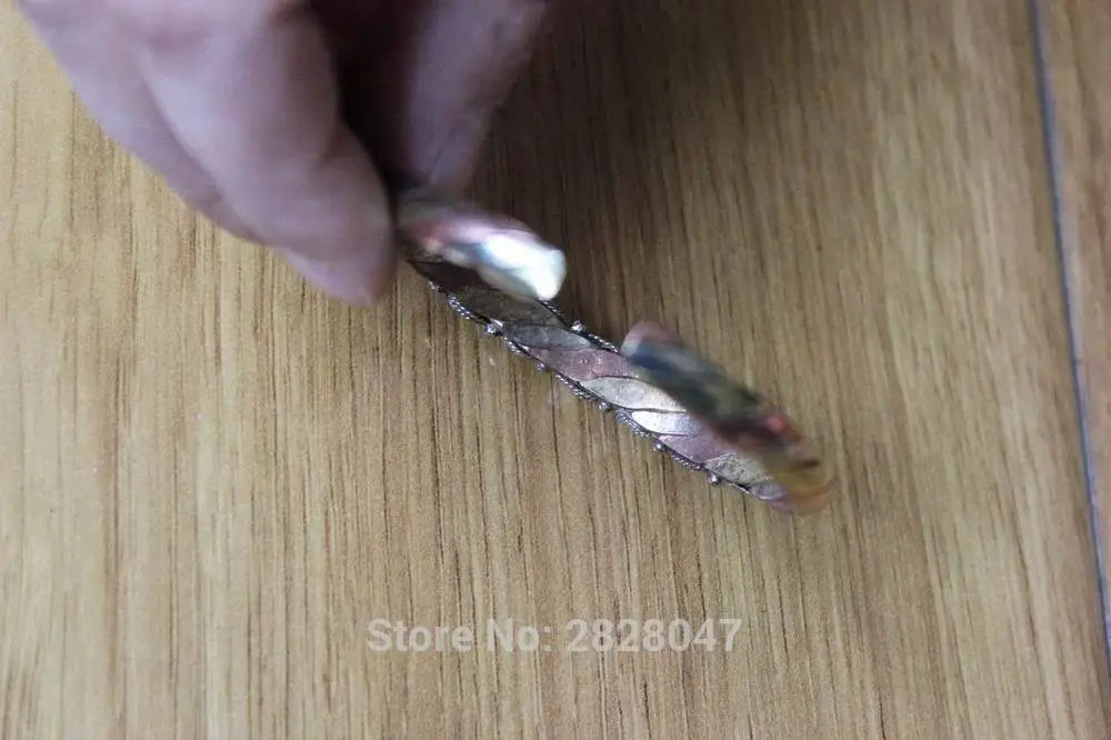 Тибетские Ювелирные изделия BR003 Непальские 3 цвета медь тонкий Открытый