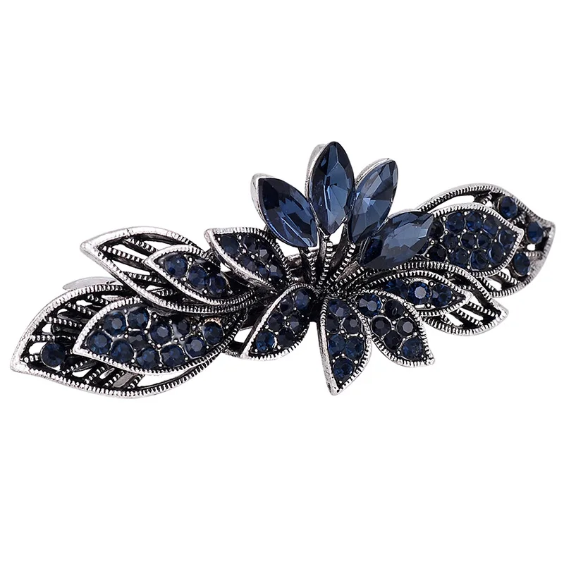 EASYA Fashion Blue стразы заколки для волос с кристаллами и цветами новый дизайн