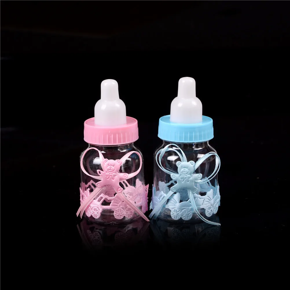 12 шт. наполняемая коробка бутылочка в виде медведя лента крестина для детского