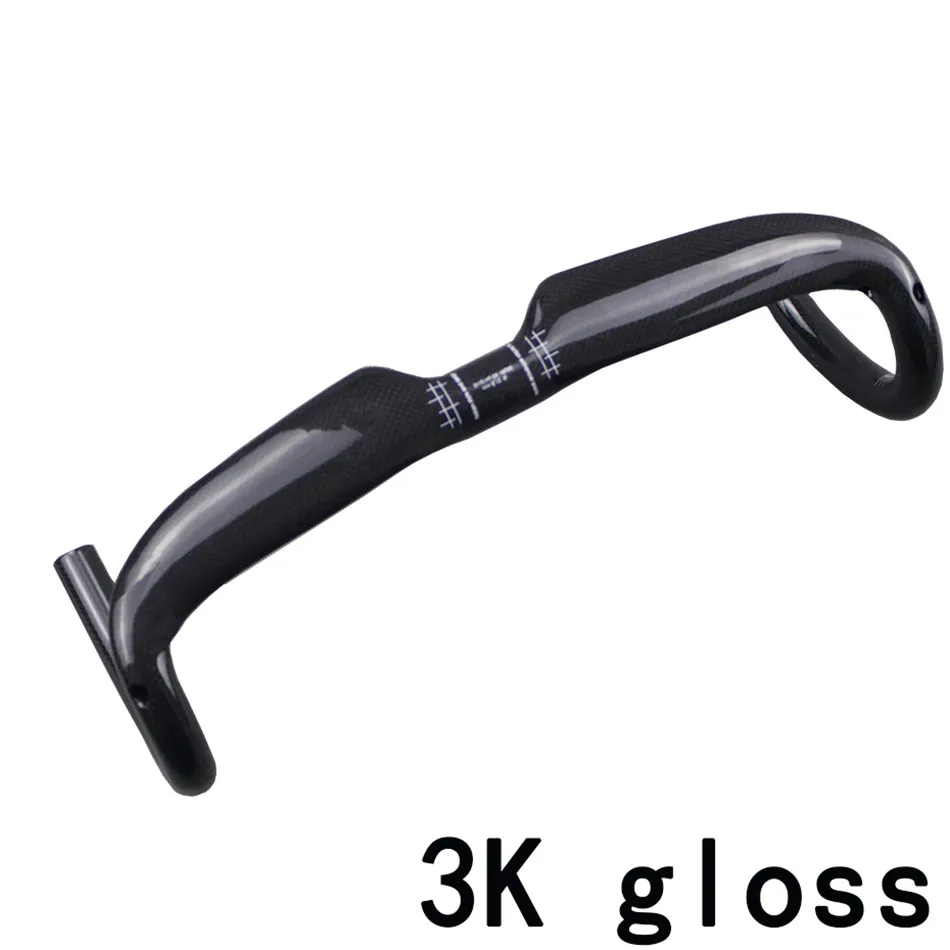 Полностью углеродное волокно дорожный велосипед один изгиб к ветру ручки