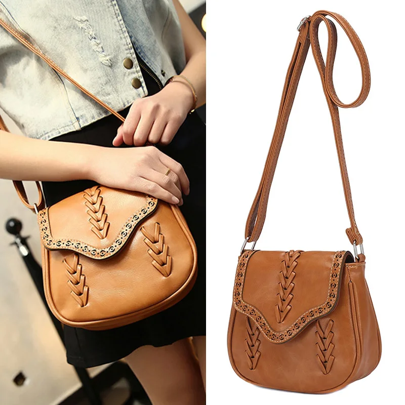 1 шт. женская сумка через плечо для девушек плетеная Сумка из искусственной кожи