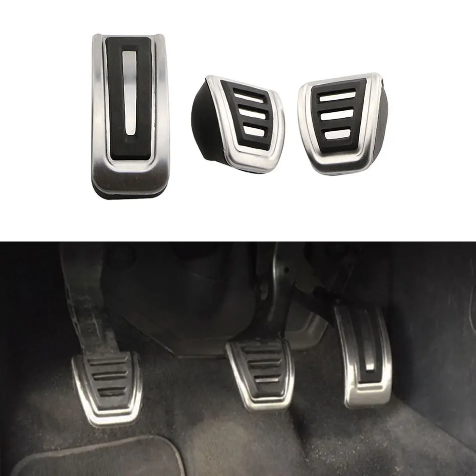 Накладка на педали газа тормоза из нержавеющей стали для Audi A1 A2 A3 S3 TT Seat Arosa Ibiza Cordoba