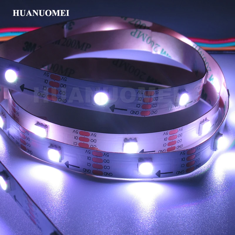 1 м 30 светодиодный s/M APA107 цифровая светодиодная лента пикс./м IC встроенный 5050 SMD RGB