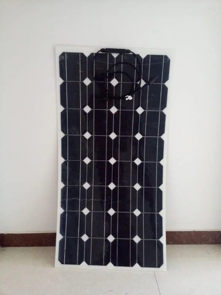 С полугибкой солнечной панелью с клеем мощность 100 Вт прост в использовании|solar