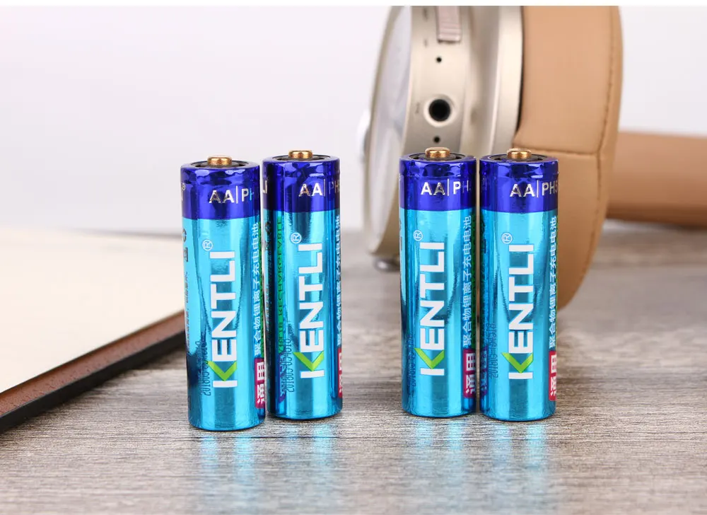 KENTLI AA 1,5 V 3000mWh литий-ионная аккумуляторная батарея+ 4 канала литий-полимерный литий-ионный аккумулятор батареи зарядное устройство