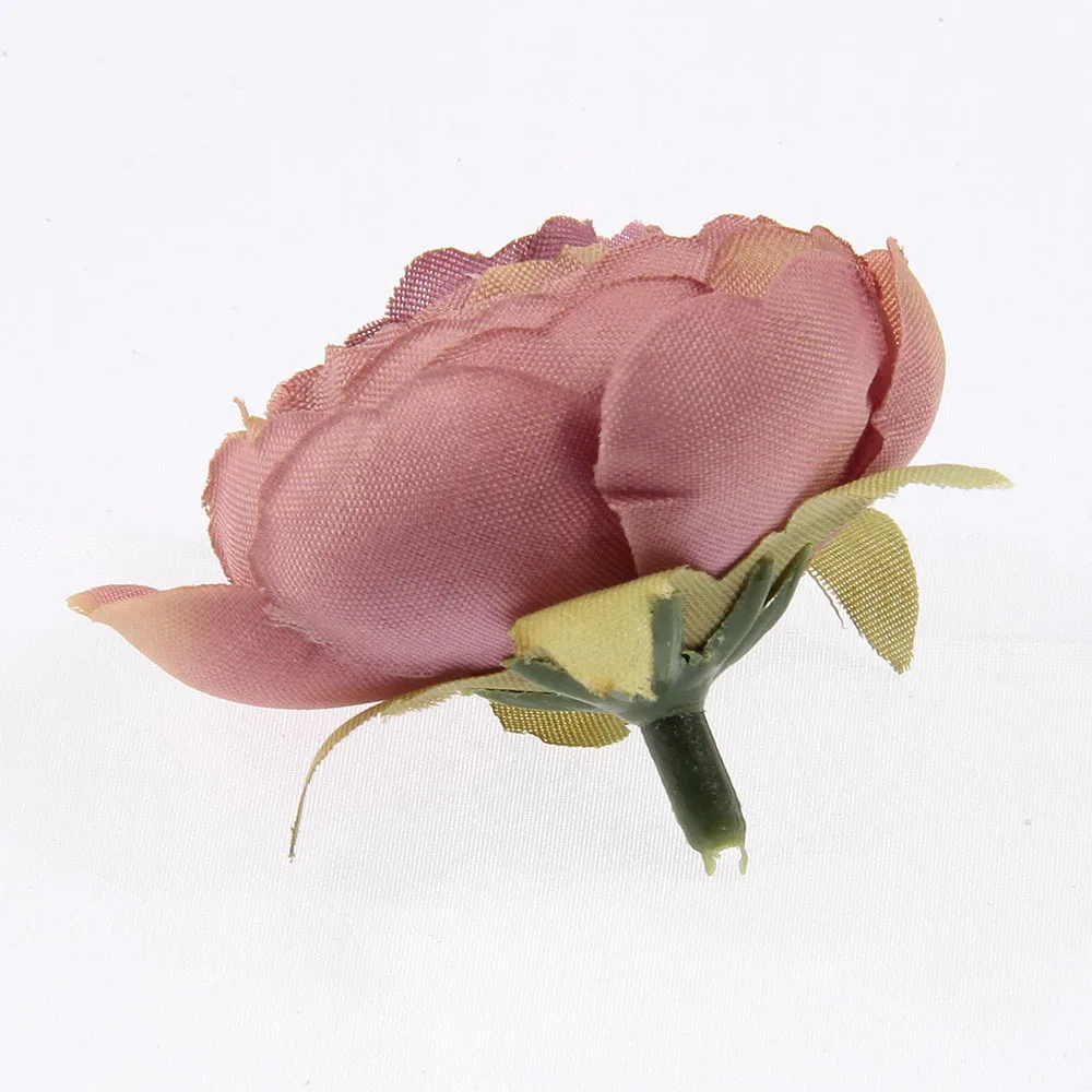 Yundfly 10pcs Boutique Fabric Artifical Camellia with Leaf for DIY Baby Girls Headband Wreath Kids Art Flower Hair Flowers | Мать и