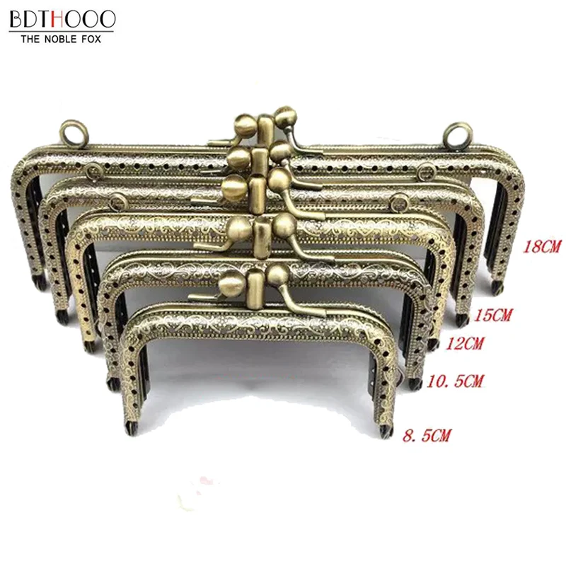 

NEW Double layer DIY Metal Frame Purse for Clutch Coins Bag Handle Kiss Clasp Lock Accessories For Bag 8.5/10.5/12.5/15/18cm