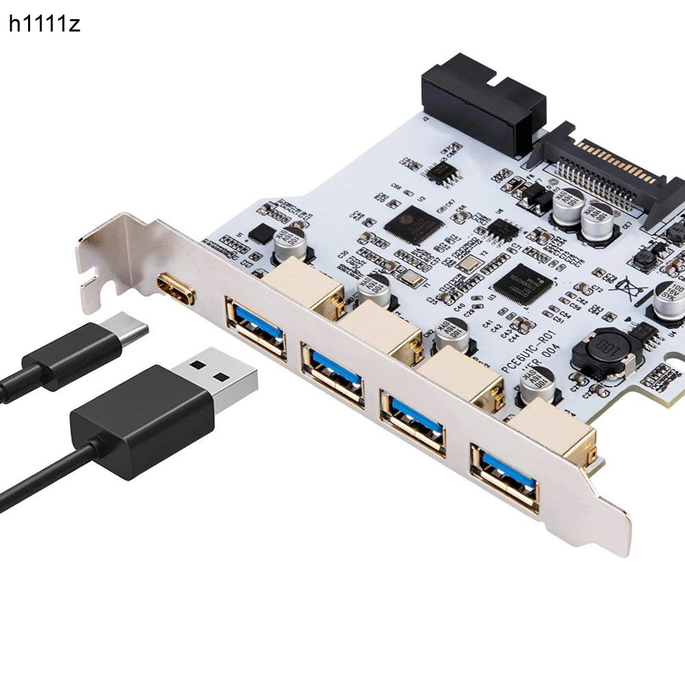 Карта расширения PCI Express E с 5 портами и 1 портом адаптер для карт USB 3 0|Платы