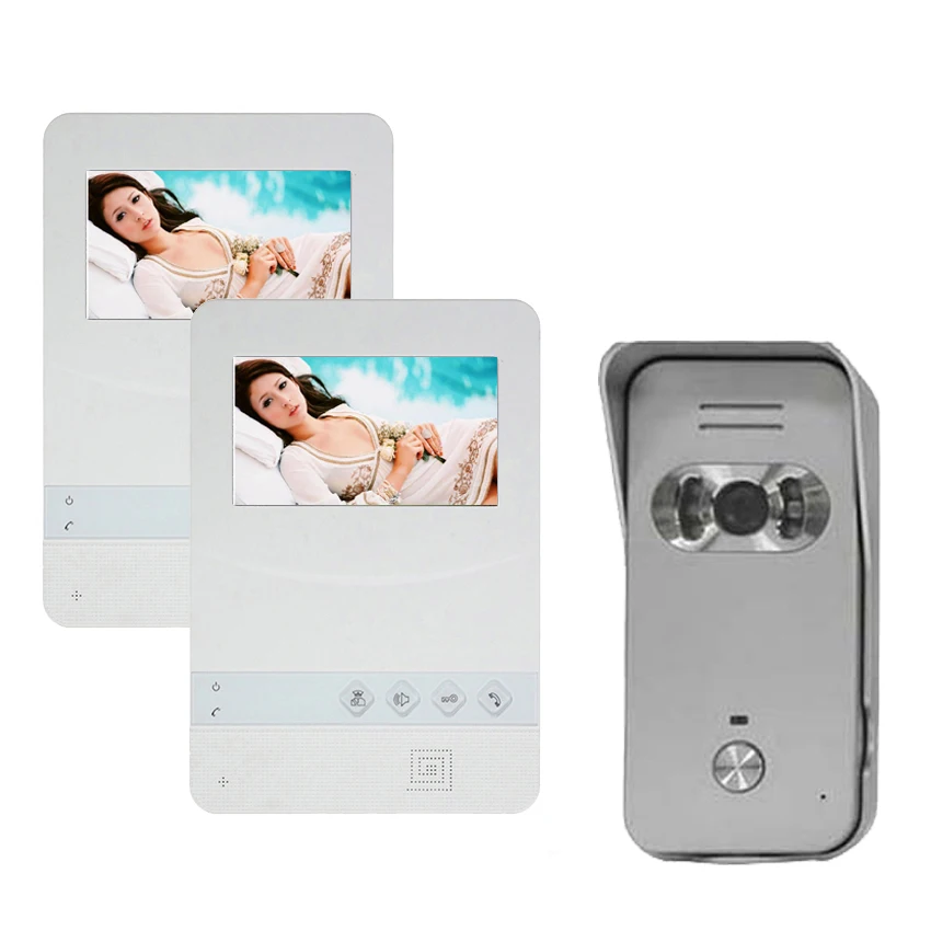 Новый роскошный дверной телефон 4 3 дюймовый TFT монитор ЖК дисплей цветной