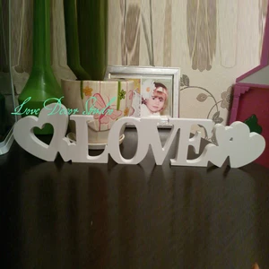 Free shipping Standing Love Letters  Plaque Decoration Gift wedding decoration letters love sign He gave a beautiful baby gift