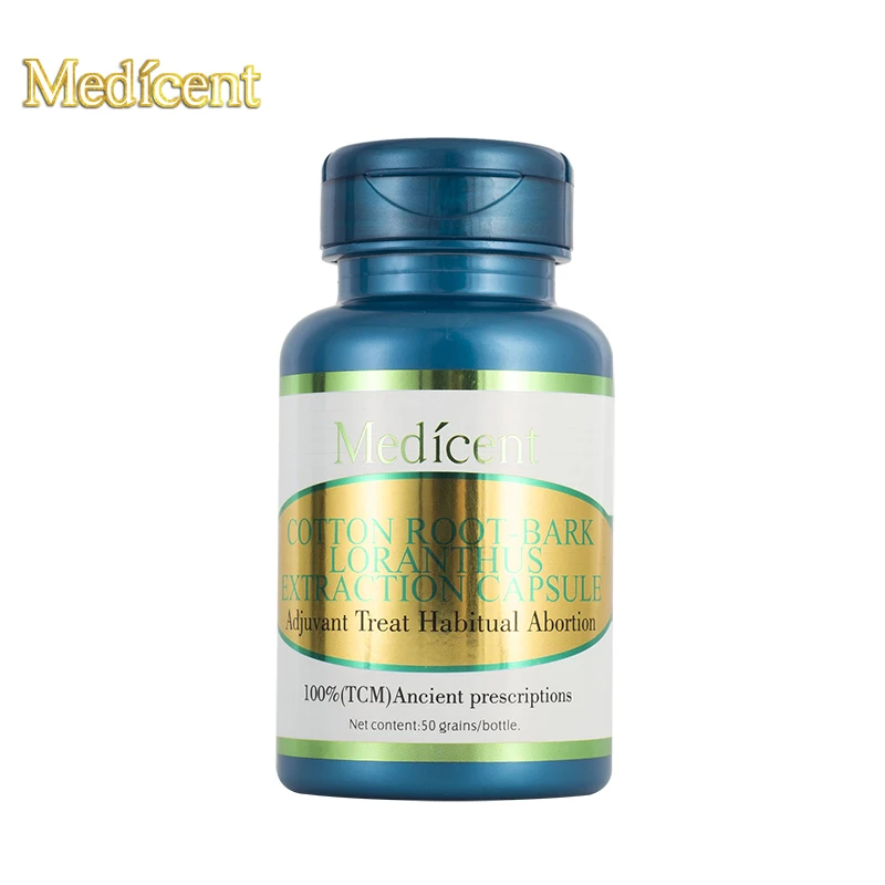 

Medicent Cotton Root-Bark Loranthus Extraction Capsule, Adjuvant Help Habitual Abortion,Protect of fetal restlessness, 50pcs