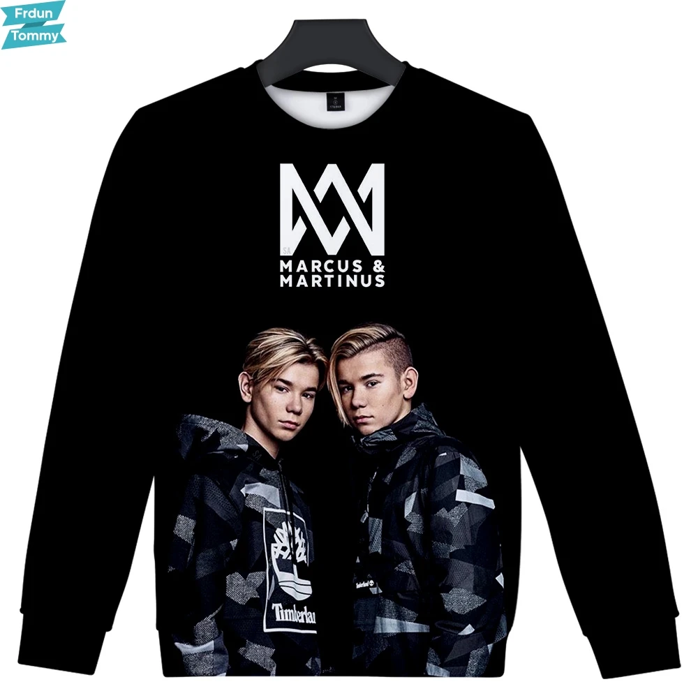 Женские/мужские толстовки с круглым вырезом MARCUS & MARTINUS Повседневная Уличная