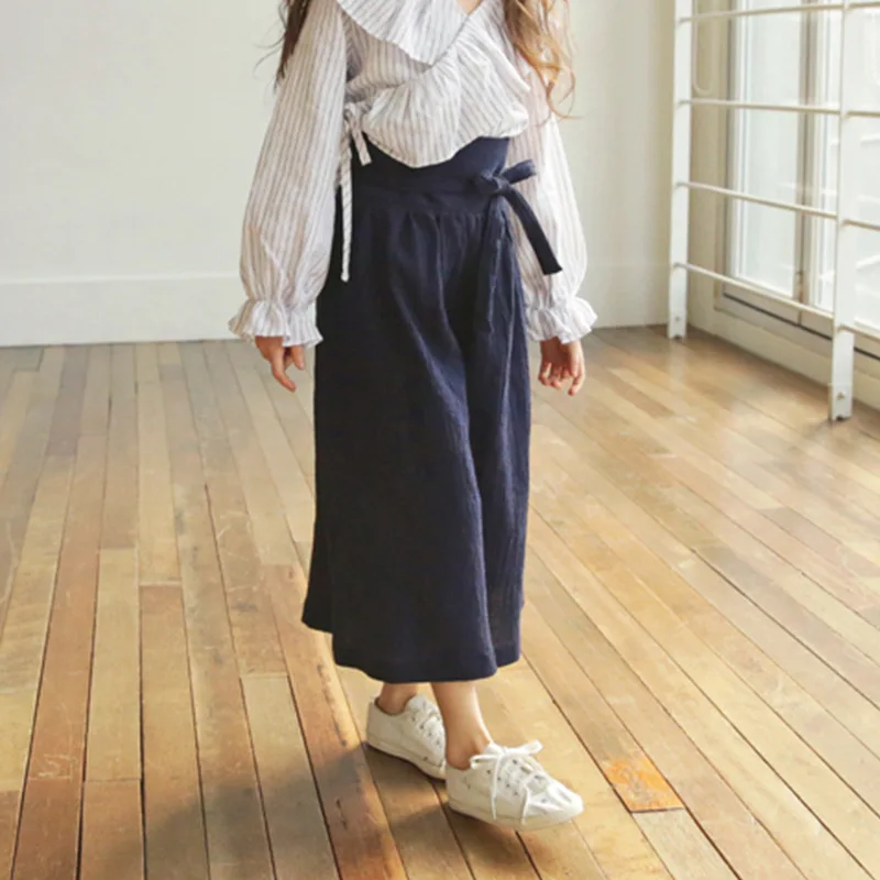 2018 Летний Новый Высокая талия 9-точка леггинсы большой детская одежда из хлопка и