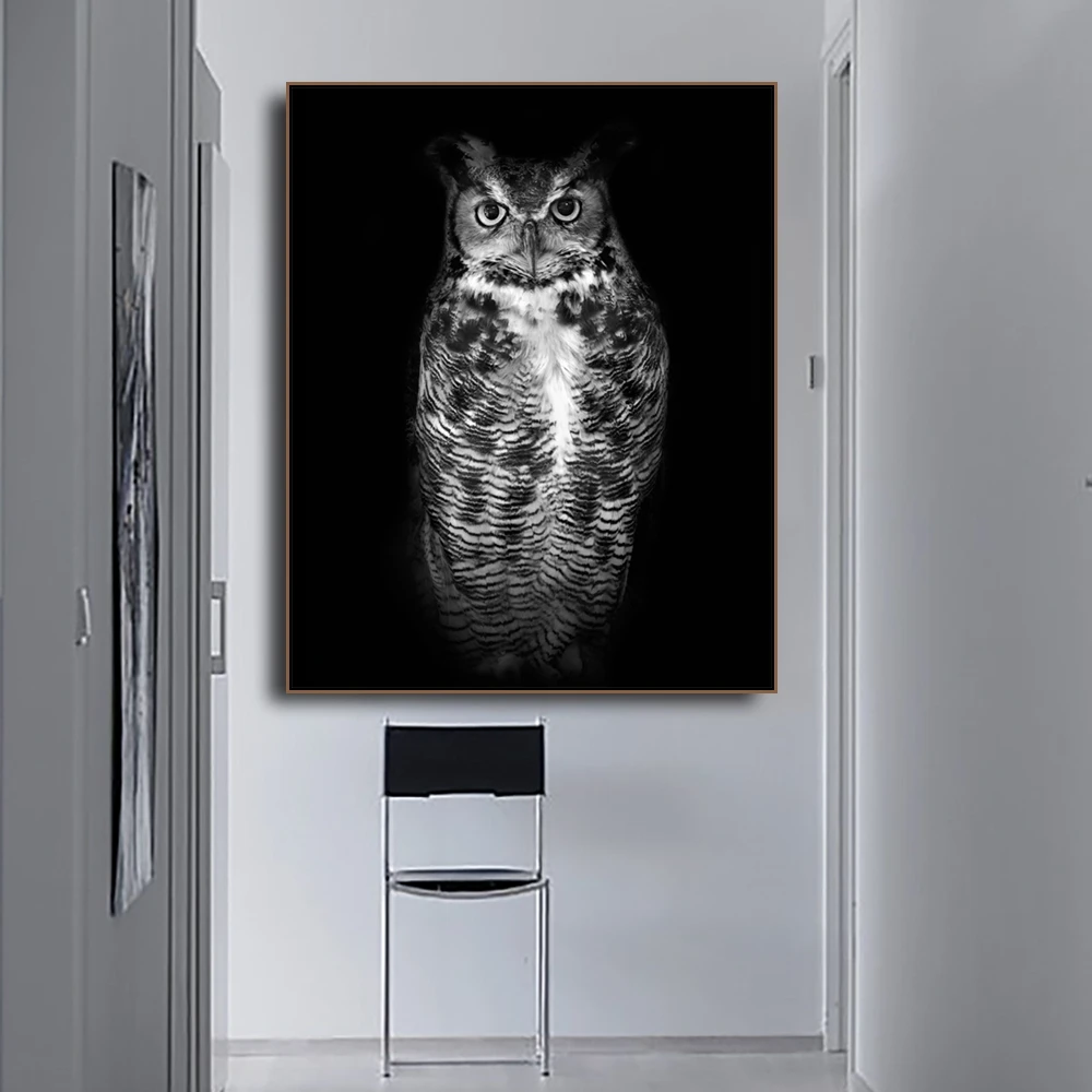 

Owl Photography Animals Print on Canvas Home Decoration Wall Art Oil Painting Wall Pictures Postesrs for Living Room Bedroom