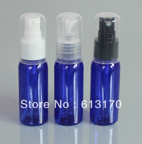 

30ml blue refillable plastic bottle men mist sprayer bottle perfume sprayer full cover spray bottle promotion Free shipping