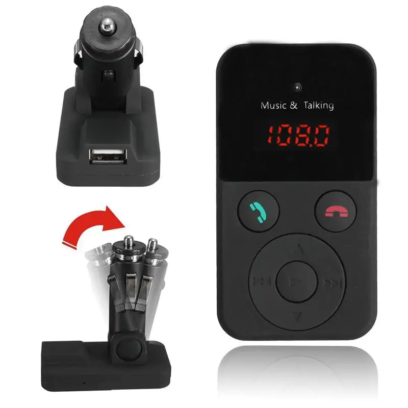 Lonleap Беспроводной Bluetooth Handsfree Car Kit ЖК дисплей FM передатчик модулятор