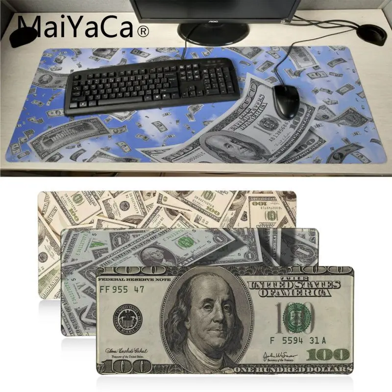 MaiYaCa Подарочный коврик для мальчика Долларовые купюры игровые коврики мыши
