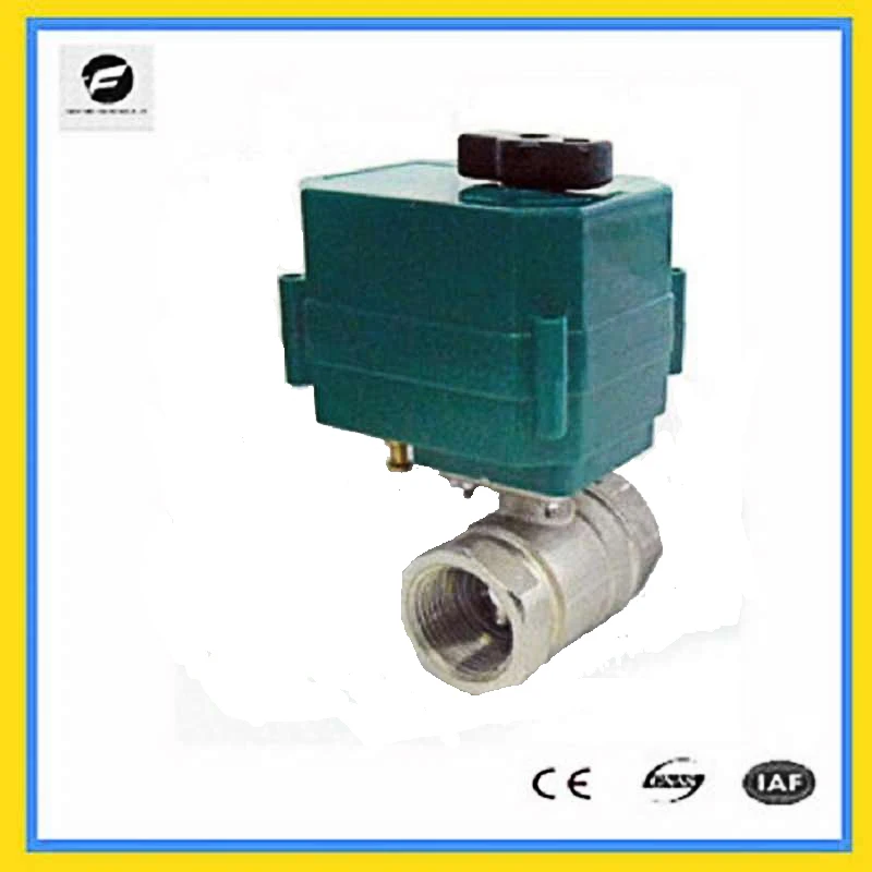 CTF-001 DN15 DN20 DN25 DN40 DN50 Электрический шаровой кран из нержавеющей стали DC12/24v A/DC9-25v