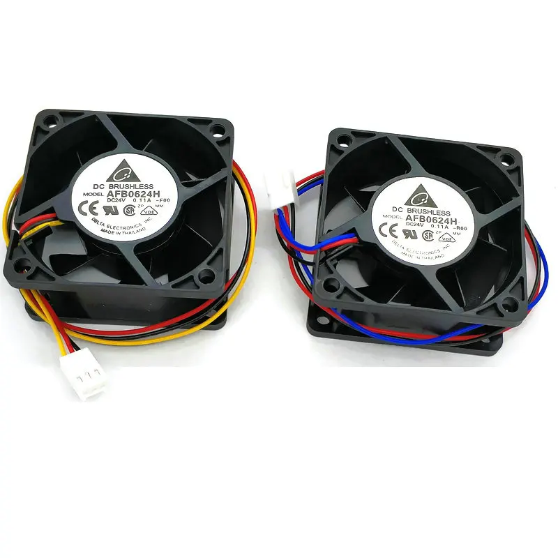 Новый оригинальный охлаждающий вентилятор DELTA 6 см 6025 24 В AFB0624H R00 /F00 AUB0624HH