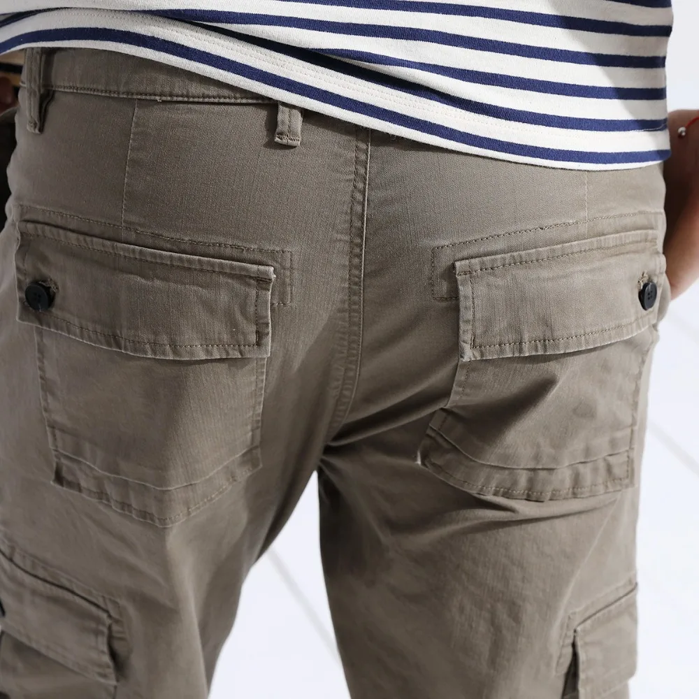 Демисезонные мужские брюки-карго SIMWOOD легкие свободные штаны с большими