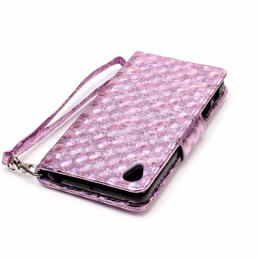 Кошелек чехол для Sony Xperia XP и x Performance Мода лазерная бабочка откидная крышка карты