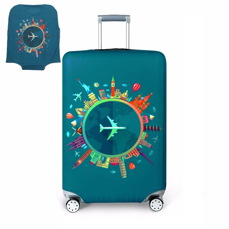 TRIPNUO толстый дорожный защитный чехол на чемодан для багажника чехол для 19 ''-32'' чехол для костюма совершенно эластичный - Цвет: 4