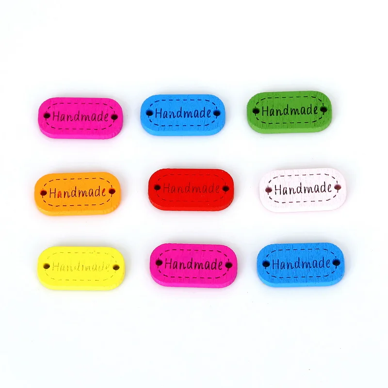 50 шт. деревянные пуговицы с двумя отверстиями 19 х1 2/24 х12 мм|wooden buttons scrapbooking|buttons