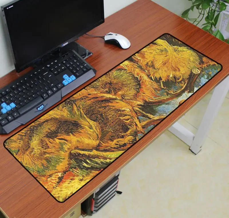 Коврик для мыши Ван Гог 900x300 мм коврик для мыши notbook компьютерный коврик для мыши игровой коврик карта мира геймер для клавиатуры коврик для мыши - Цвет: Size 900x300x2mm
