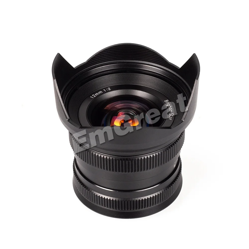Brightin Star 12 мм F2.0 ультра-широкоугольный объектив с ручной фокусировкой для sony E-mount/для Fuji/M4/3 mount беззеркальных камер