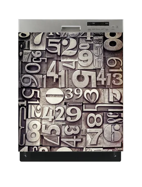 Оптовая продажа 3D абстрактные буквы посудомоечная машина холодильник