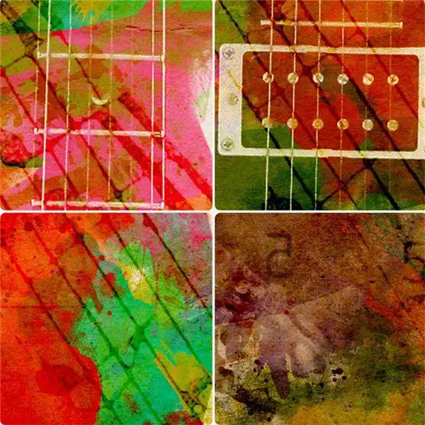 Мечта о музыкальном красочном абстрактном холсте картина маслом декор для