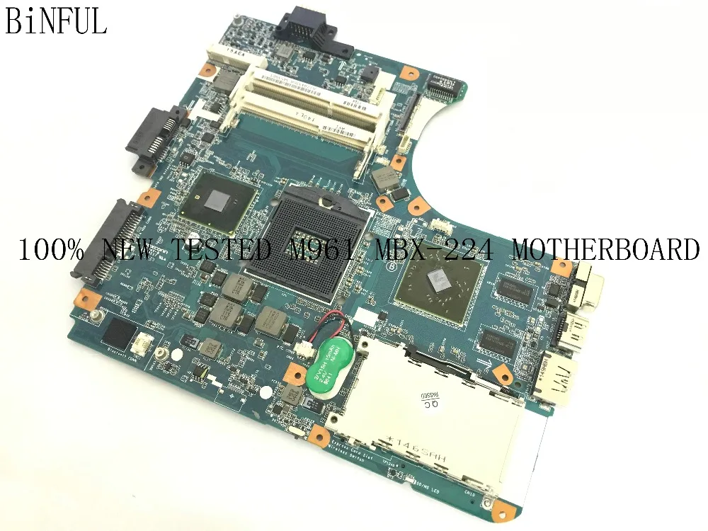 BiNFUL сток, M961 MBX-224 A1794336A(FIT A1794333A) Материнская плата для ноутбука для SONY VPCEB серии Материнская плата для ноутбука.( товар