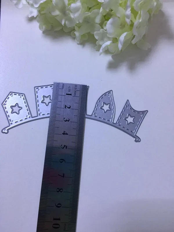1pc Flag Stars Banner Scrapbook DIY album Paper Card Maker Metal Stencil Decoration dies Craft Cutting Dies Template | Дом и сад