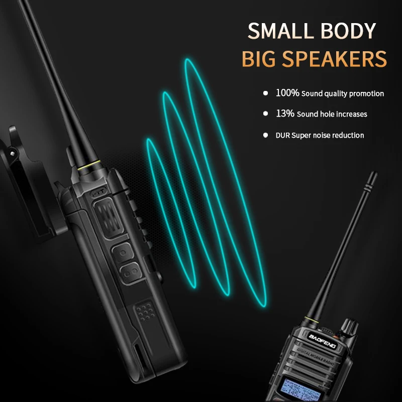 Baofeng 2 шт. uv-9r плюс Двухканальные рации 136-174/400-520 мГц IP67 Водонепроницаемый 9R