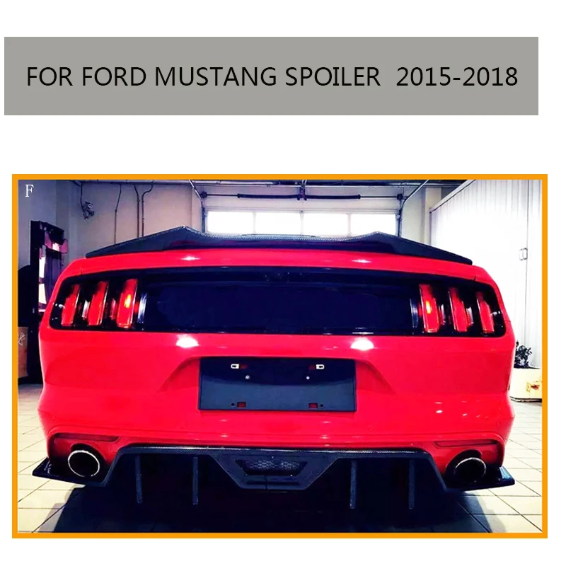 Спойлер на заднее крыло из углеродного волокна для Ford Mustang GT купе 2015 2016 2017 2018