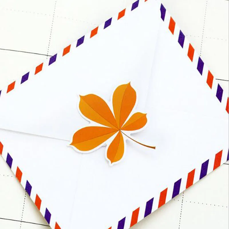 Осенние кленовые листья бумажные наклейки украшения DIY дневник в стиле