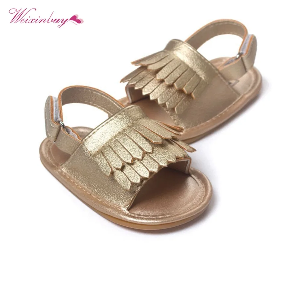 WEIXINBUY модная обувь из искусственной кожи для маленьких мальчиков девочек летняя