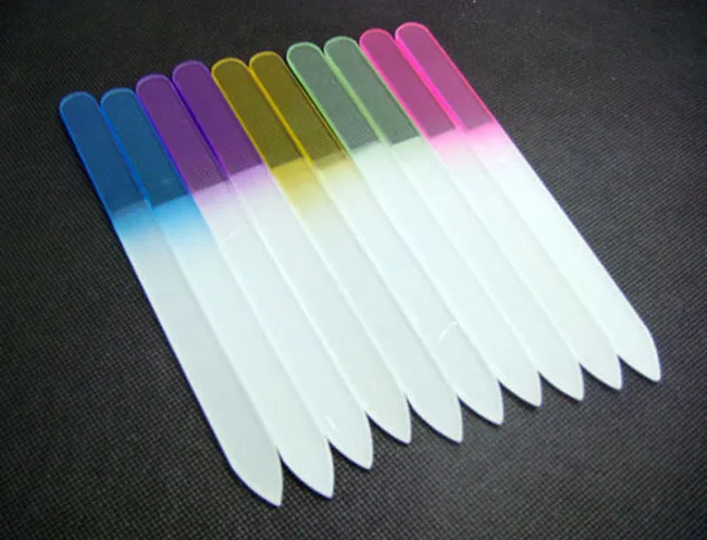 200 шт. Стеклянные пилочки для ногтей буферы уход за ногтями 5 дюйма/14 см DHL & FEDEX